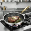 triply stainless steel frypan with fresh ingredients GS 01601 FP