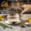 hammered triply stainless steel frying pan kitchen on countertop gs 01690 2 fp