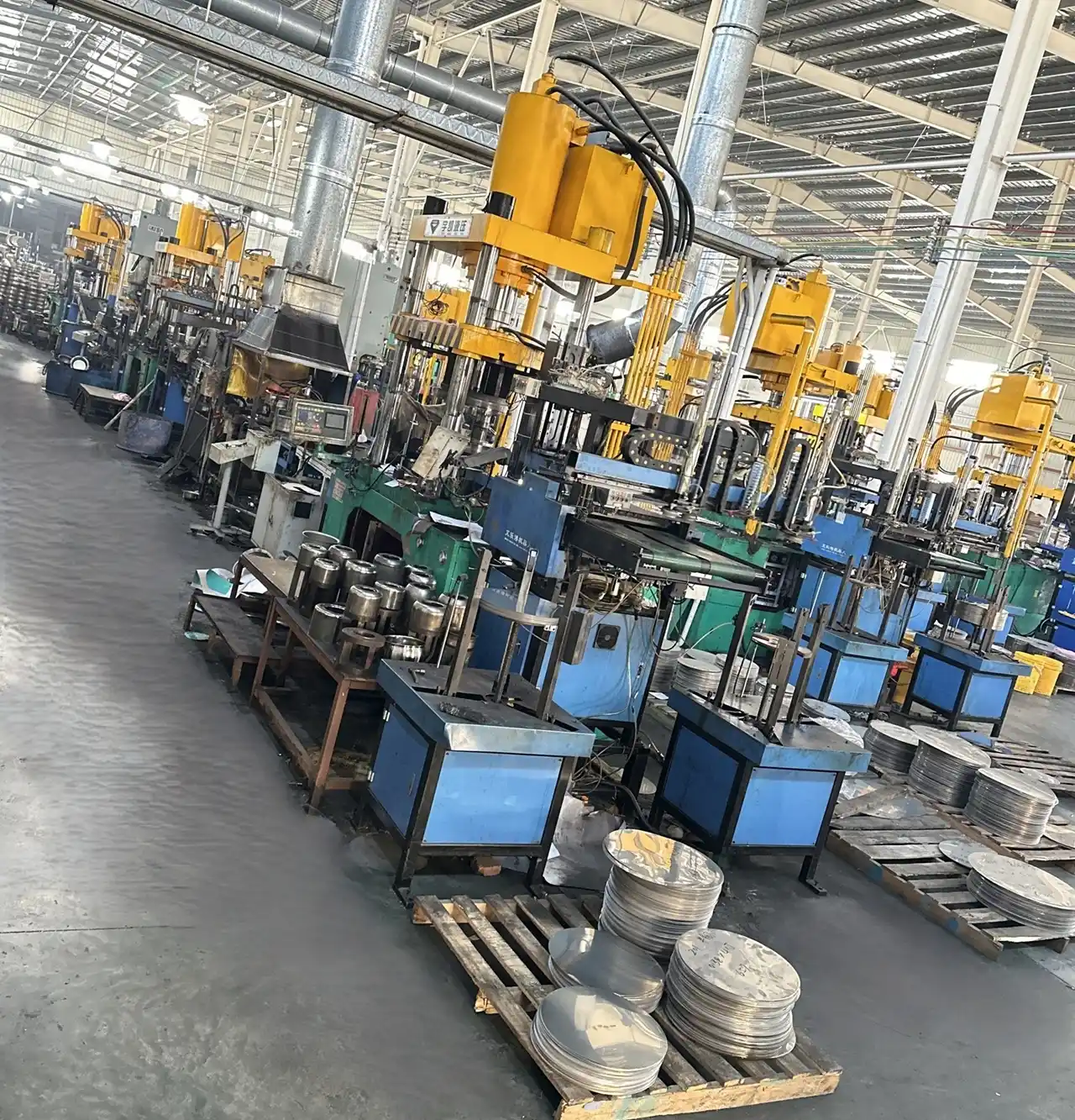 precision cookware production line machinery and raw materials banner