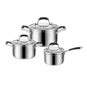 tri ply stainless steel casserole gs 01647 6pc