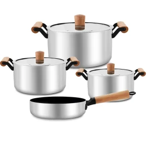 tri ply stainless steel cookware set gs 01609 7pcs