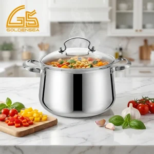 triply stainless steel casserole pot wholesale gs 01644 ca kitchen cooking scene