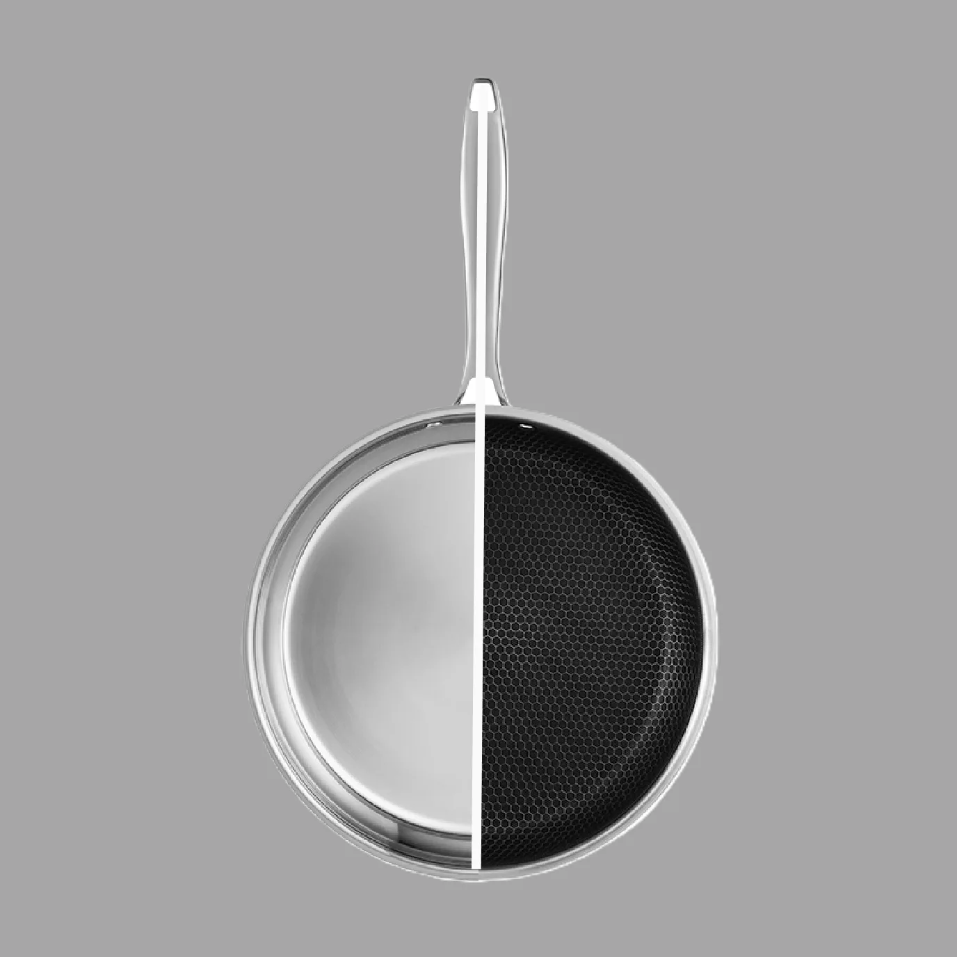 honeycomb nonstick coating vs plain stainless steel interior