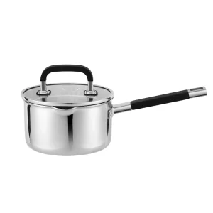 gs 01615 sp oem triply stainless steel saucepan white background