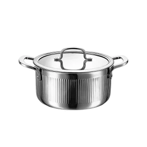 gs 01648 ca manufacturer triply stainless steel casserole pot with lid