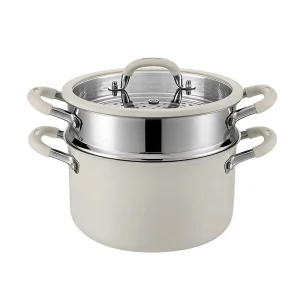 gs 01652 st bulk triply stainless steel steamer pot with steamer insert