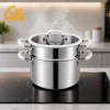 gs 01652 st wholesale triply stainless steel steamer pot steaming kitchen counter