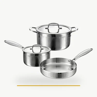 Triply stainless steel cookware set category tile for B2B cookware sourcing