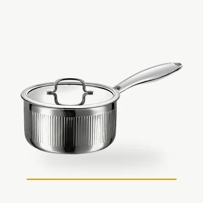 Triply stainless steel saucepan category tile for B2B cookware sourcing